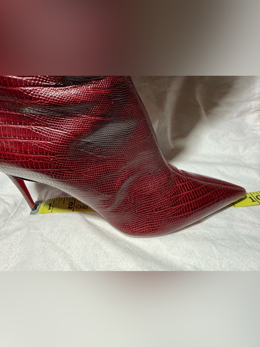 Christian Louboutin Kate Botta 85 Embossed Knee High Heel Boot EU 39 US 9 - Picture 8 of 8